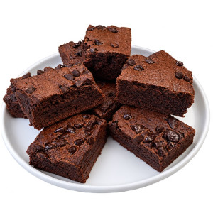 Mini Homemade Chocolate Chip Brownies