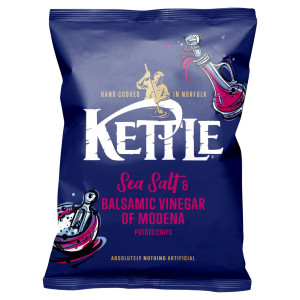 Hand Cooked Crisps 40g Bag (Sea Salt & Balsamic Vinegar)