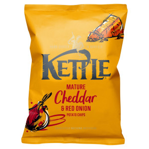 Hand Cooked Crisps 40g Bag (Mature Cheddar & Red Onion)