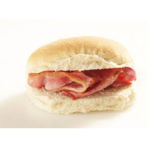 Breakfast Bacon & Sausage Baps